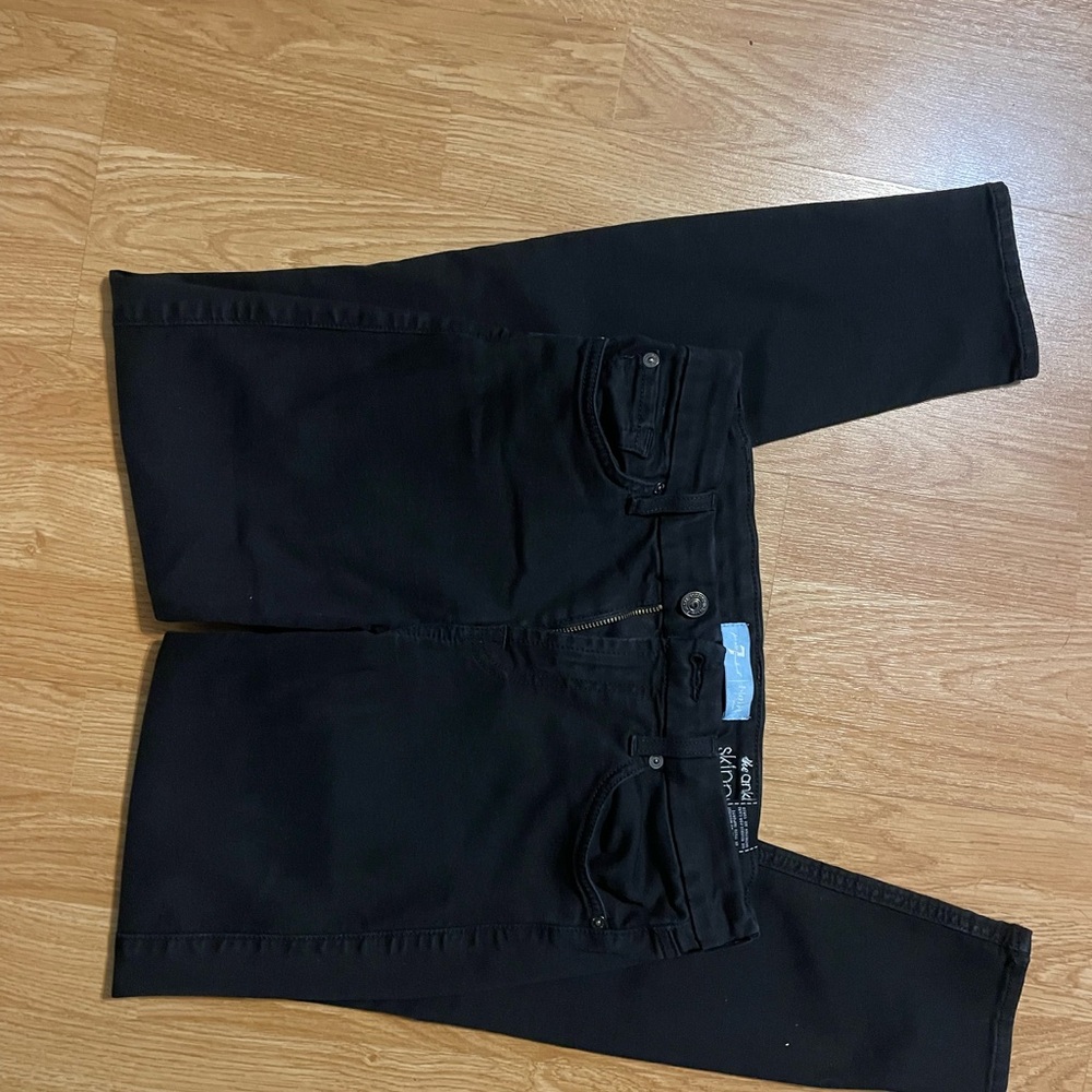 7 For All Mankind Ankle Skinny Jeans in Black